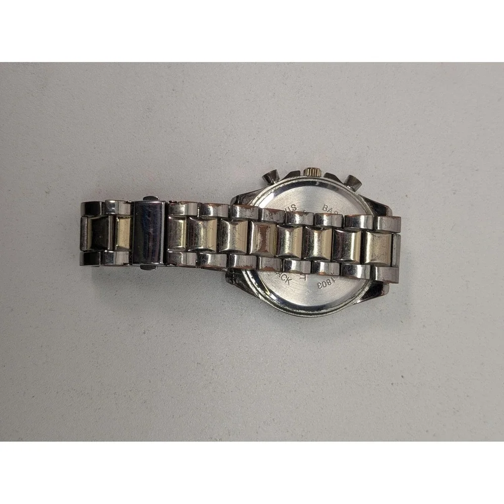 FMD Mens Watch 44mm Blue Dial‎ Silver Tachymeter Chronograph FMD 1803 Bracelet